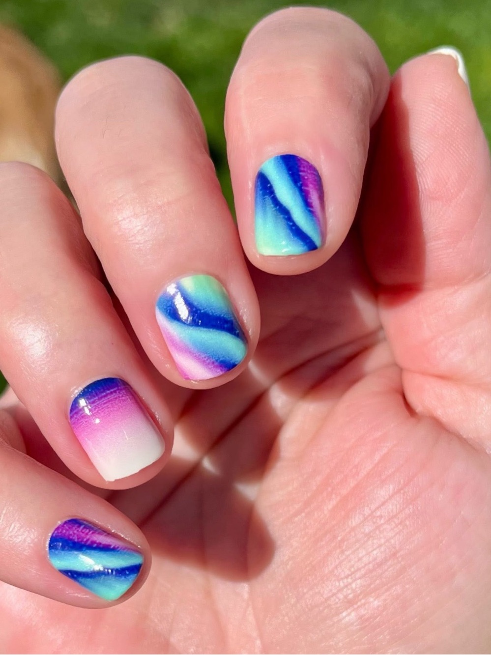 *Exclusive* Color Street: Astral Glow | Cosmic Pink Blue Green Glow in the Dark